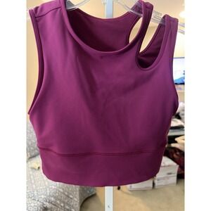 LULULEMON MASTERED MOTION CROPPED TANK MAGENTA PURPLE COLOR SIZE 4